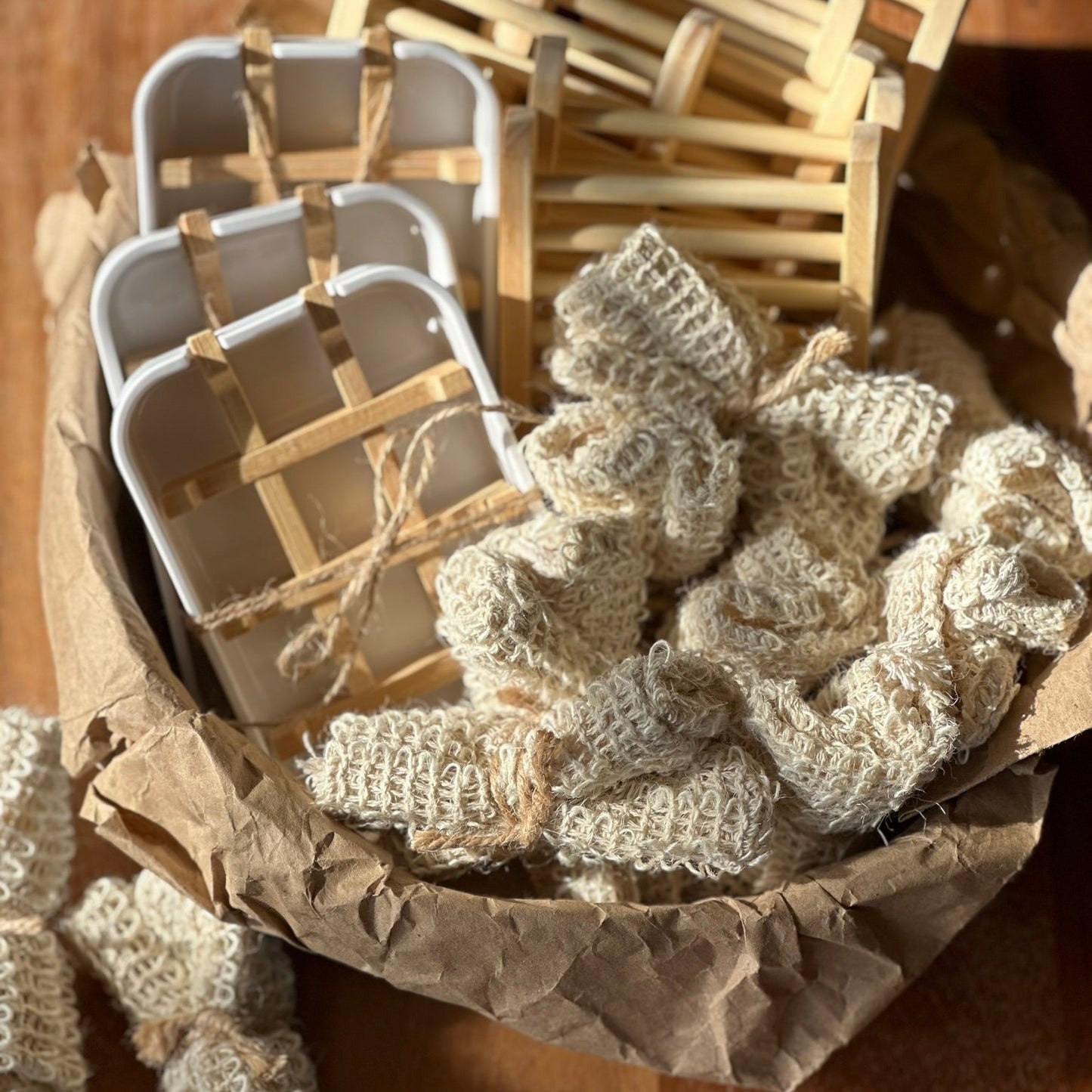 Bamboo Self Drain Soap Dish