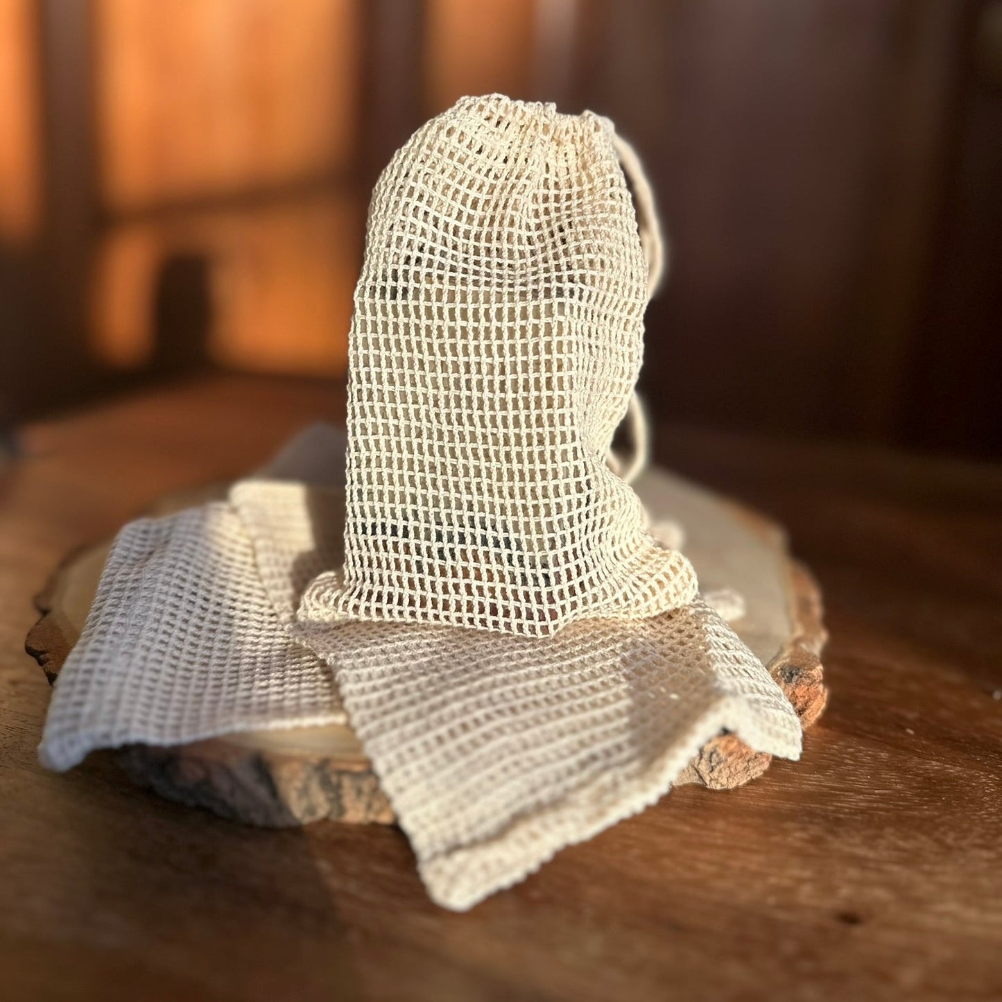 100% Cotton Soap Saver Pouch