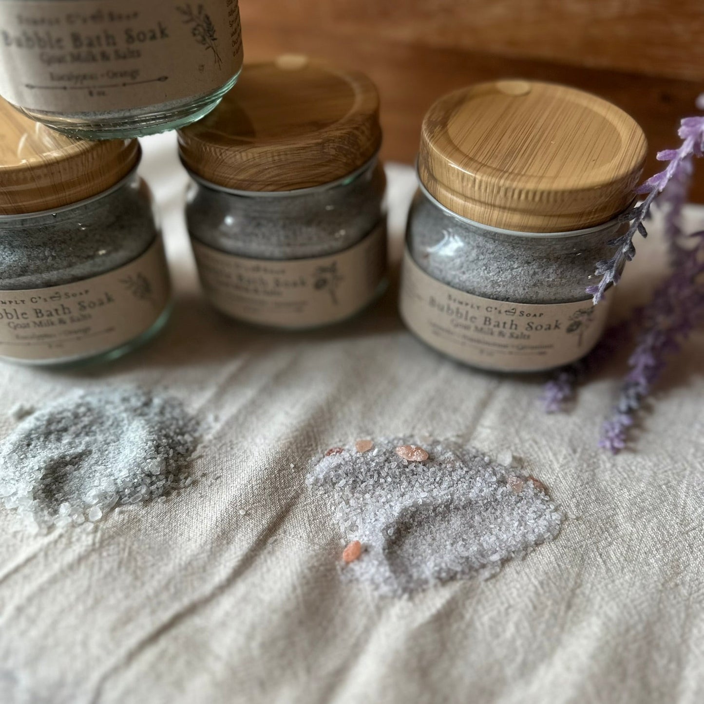 Bubble Bath Soak ~ Goat Milk & Salts ~