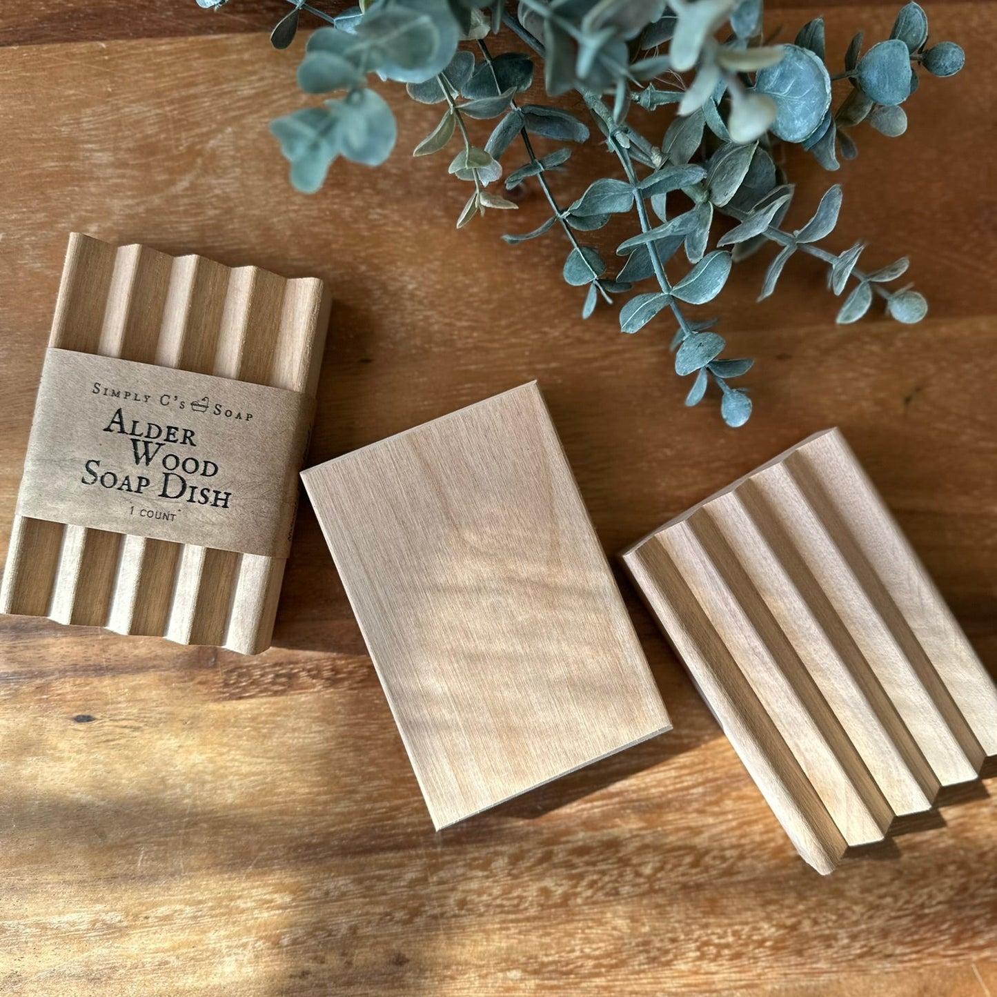 Alder Wood Soap Dish