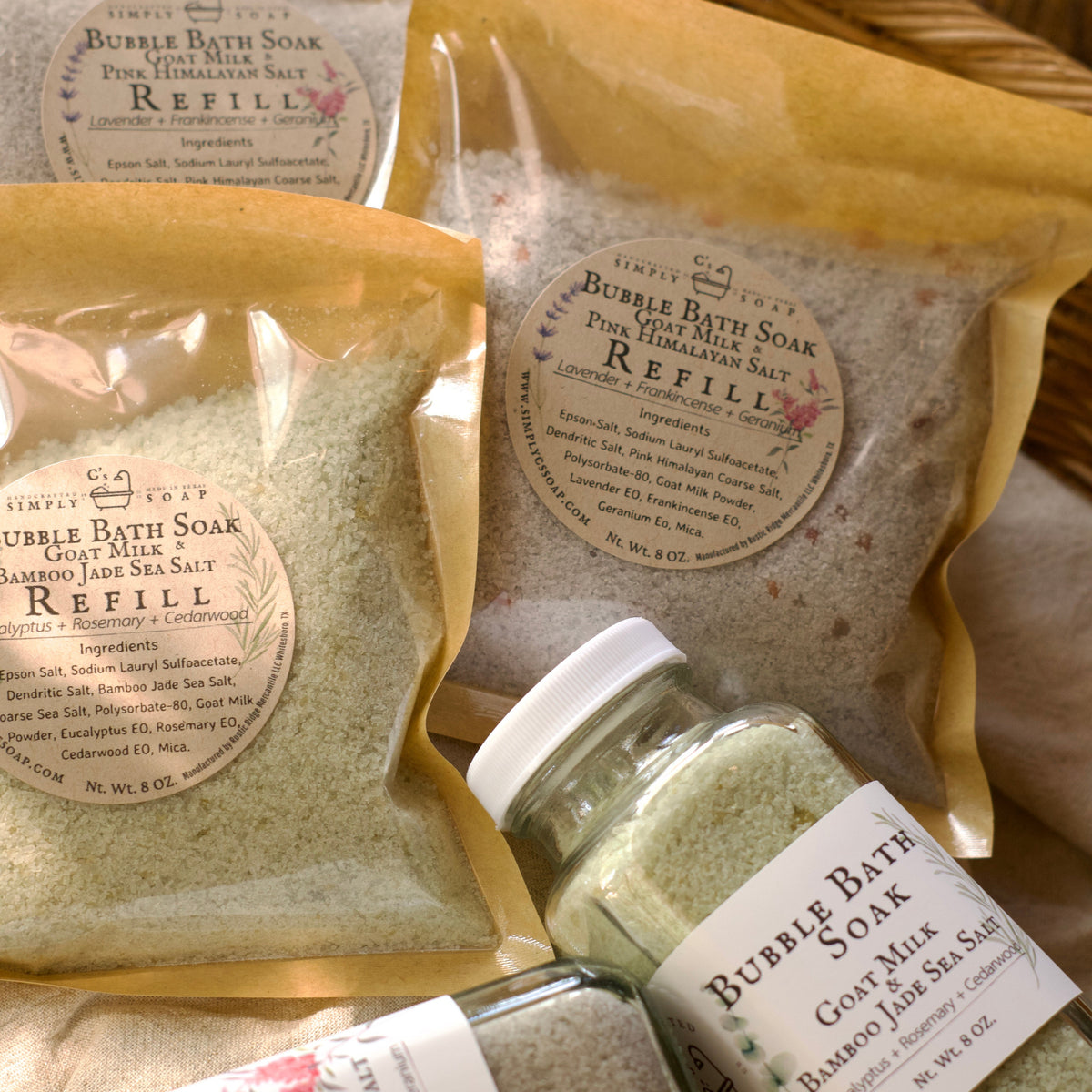 Bubble Bath Soak ~ Goat Milk & Salts ~