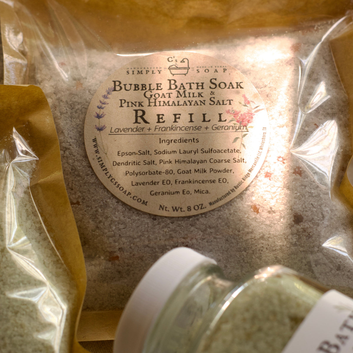 Bubble Bath Soak ~ Goat Milk & Salts ~
