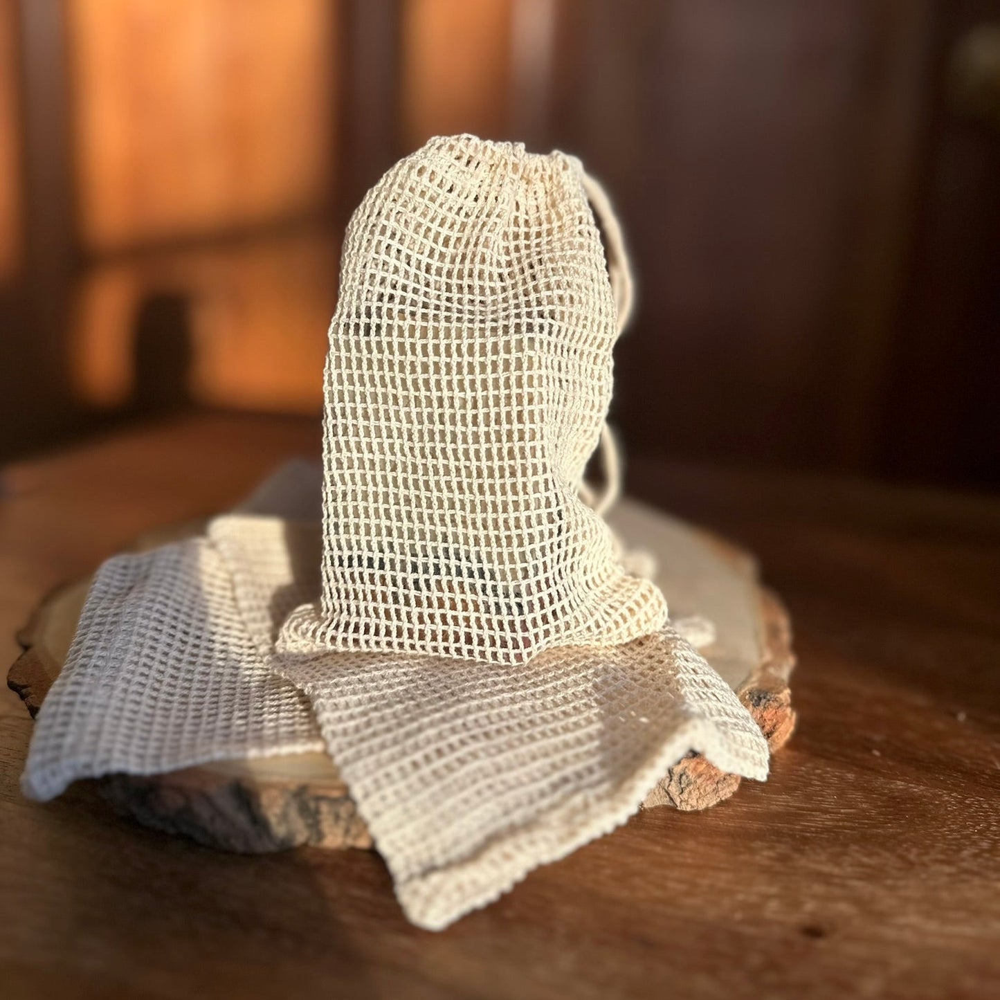 100% Cotton Soap Saver Pouch