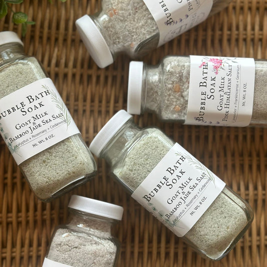 Bubble Bath Soak ~ Goat Milk & Salts ~