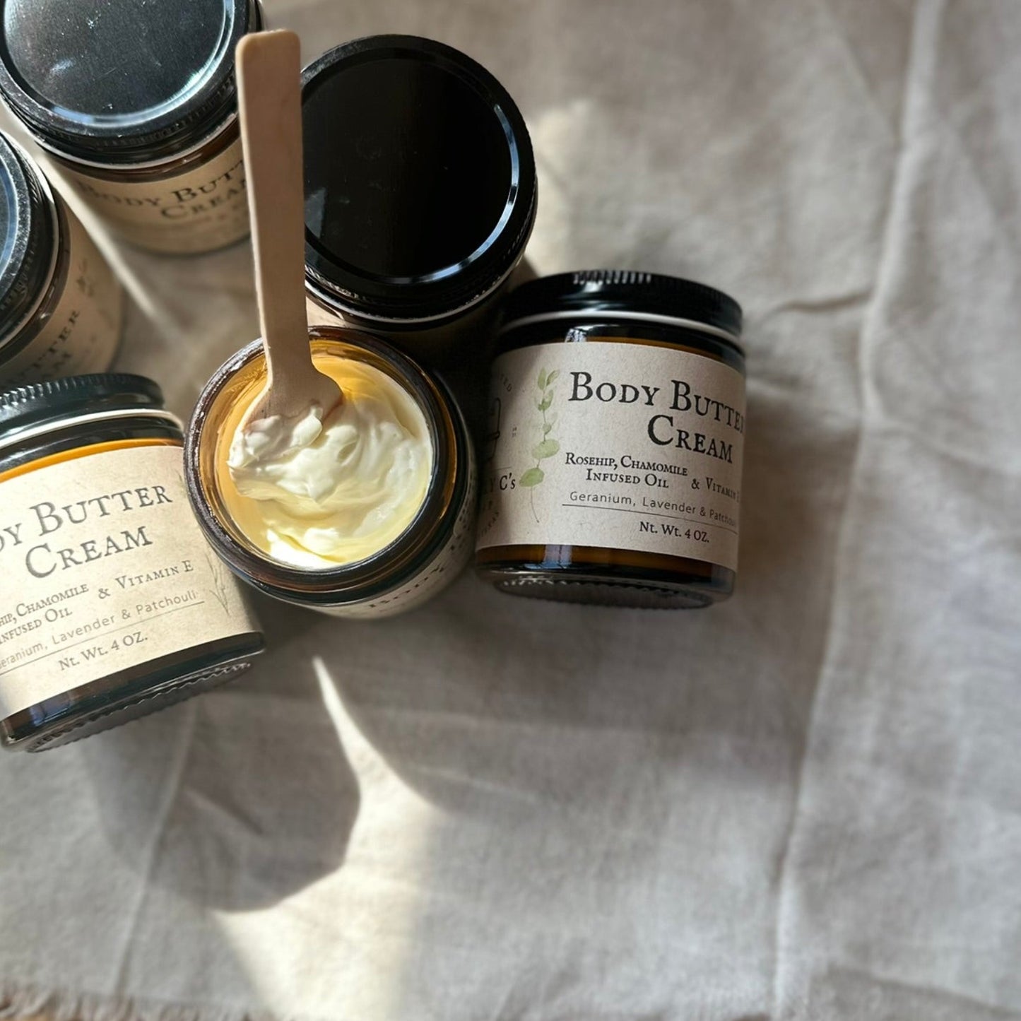 Body Butter Cream  -Rosehip & Chamomile Infused Oil-