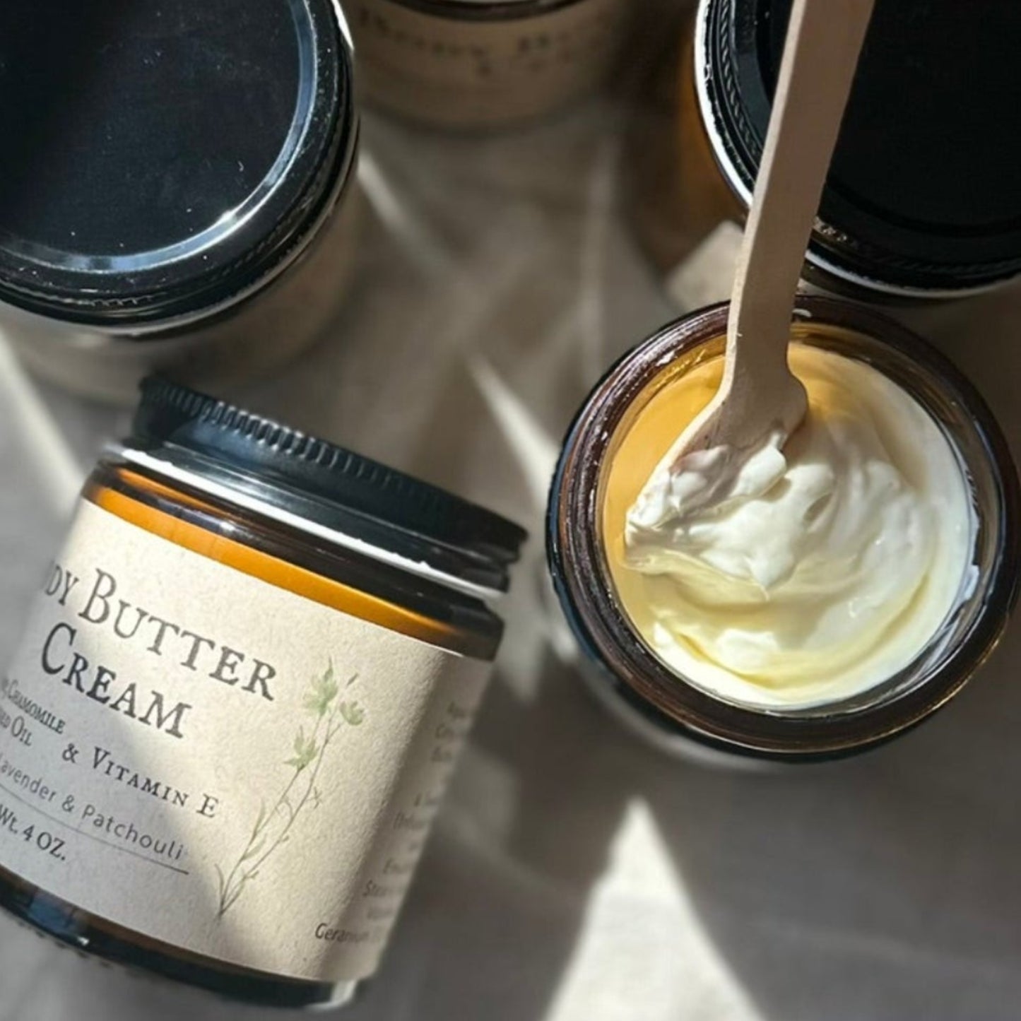 Body Butter Cream  -Rosehip & Chamomile Infused Oil-