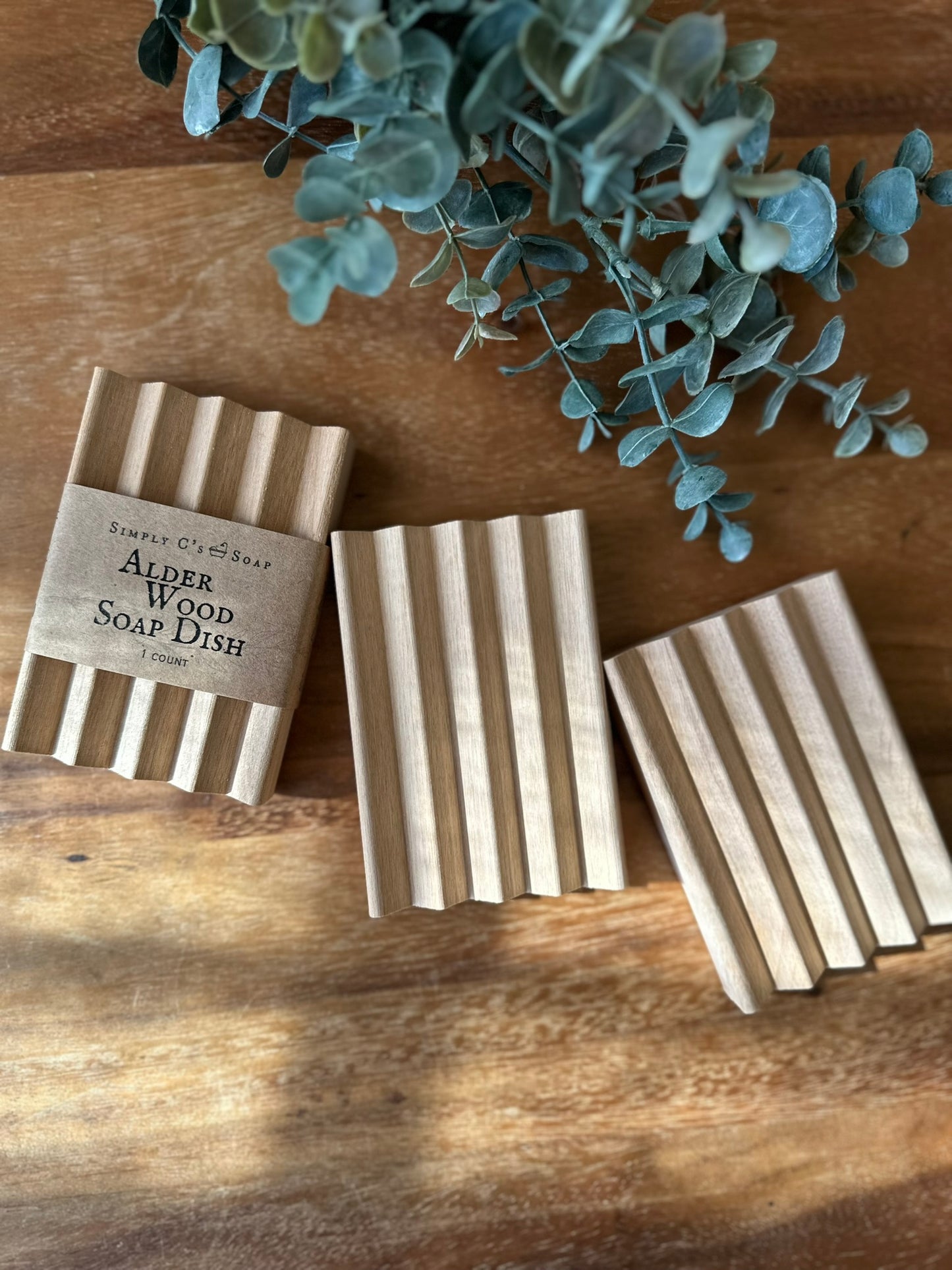 Alder Wood Soap Dish