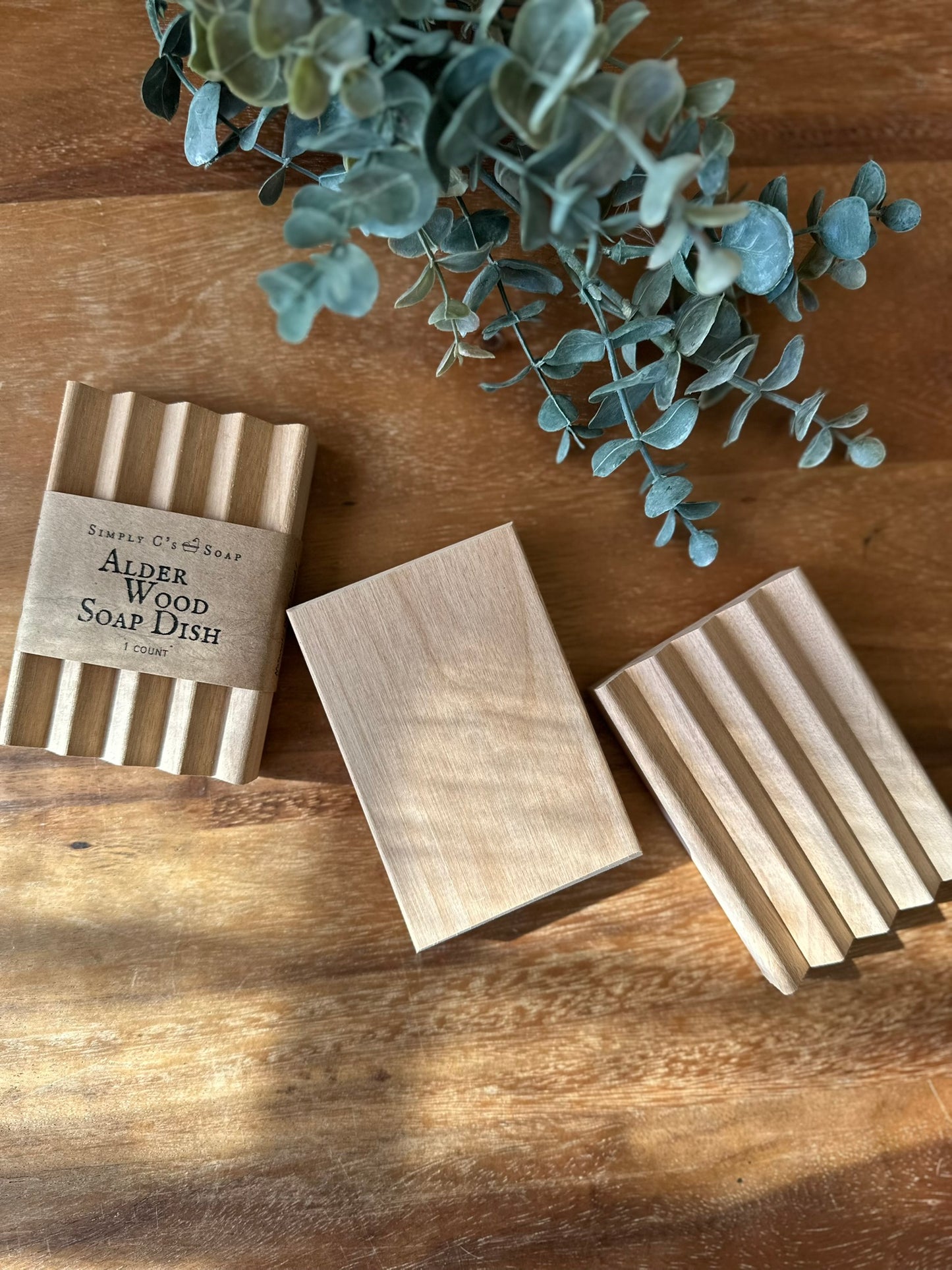 Alder Wood Soap Dish